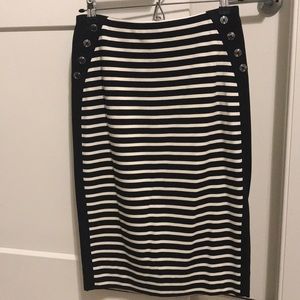 Brand new never worn Black and White Pencil skirt